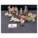 Vintage nativity figurines