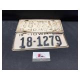 Vintage license plates