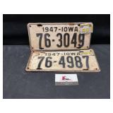 Vintage license plates