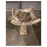 16 in bird bath concrete