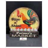 New Metal Farmers Market Sign