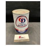 Vintage CD motor oil can