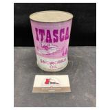Itasca snowmobile oil can