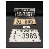 Vintage license plates