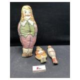Vintage Quaker Crackles pillow doll and Russian
