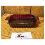Ruby red dish