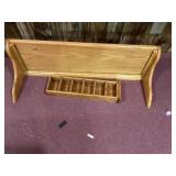 Wood shelves