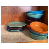 Fiesta salad plates and bowls