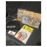 Assorted hunting videos and hunting target and