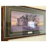 Home at desk hilltop view print