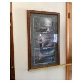 Silent night, always calm, always bright print