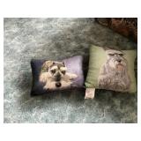 2 - schnauzer pillows