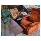 Chair set, with coffee table, tv and end table