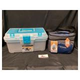 Tool and craft box & 6 pack cooler