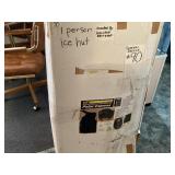 One person high-tech fishing, Polar express ice,