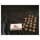 22 Indian head pennies
