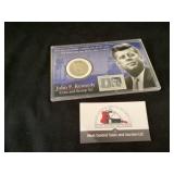 50 cent JFK coin & Stamp set