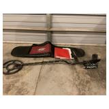 Whites metal detector, turns on