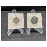 Two Shield Nickels