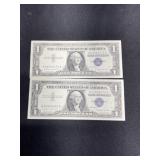 Two 1957 Silver Cerfiicates