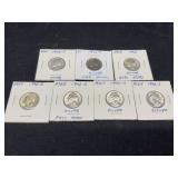 7 War Nickels 1942