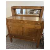 Antique tiger oak server