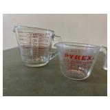 Pyrex glass measuring cups