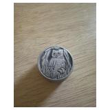 Pewter owl ring holder