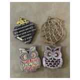 Owl and misc trivets