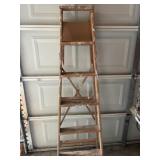 Wooden step ladder