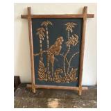 MCM pressed copper parrot art