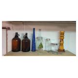 Glass jars & misc