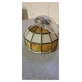 Slag glass lamp shade