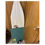 Rotary mat, iron and ironing board