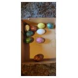 Alabaster decorative eggs