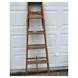 Wooden step ladder