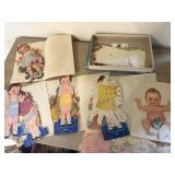 Vintage paper doll babies