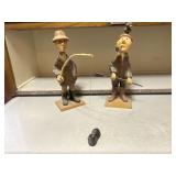 Romer Made in Italy carved fishing men