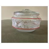 Vintage Bartlett Collins grape dish with lid