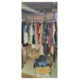 Vintage clothes & rack