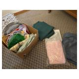 Table cloths and misc serving platters