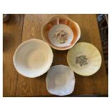 Glass serving bowls
