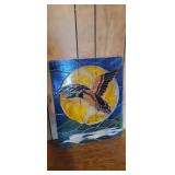 Stained glass duck art