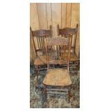 Wooden chairs