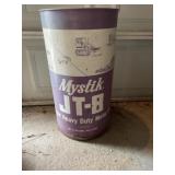 Mystik 15 gallon card board barrel