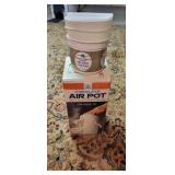 Air pot beverage dispenser & containers