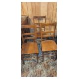 Wooden chairs