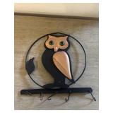 MCM Metal and copper owl hanger