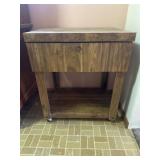 Wooden kitchen island