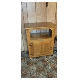 Vintage white clad stand